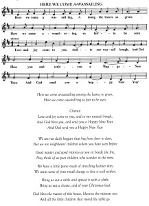 Wassail Here we come a wassailing